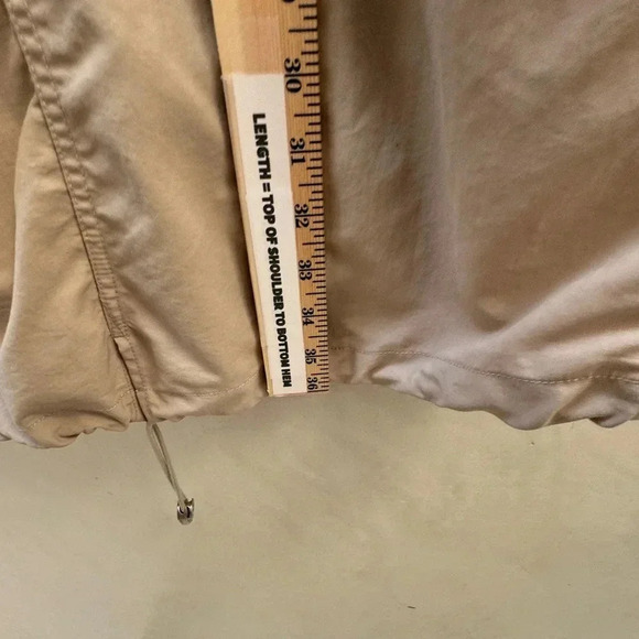 Alpha Tauri || Long Line Trench Coat Performance in Cream Large - Picture 10 of 10